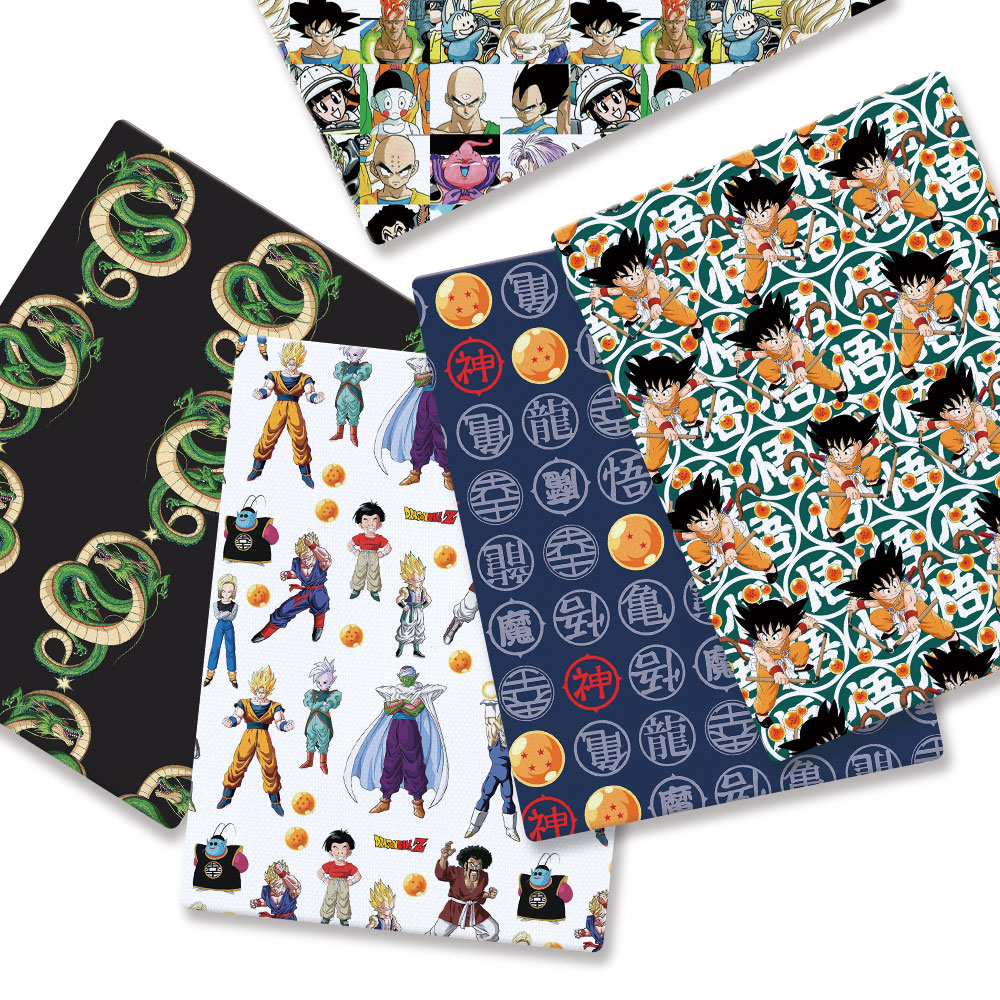 Sewing Production - ドラゴンボールアニメ周辺機器生地 140*50 センチメートル DIY 縫製パッチワークキルティングベビードレスプリント生地生地縫製