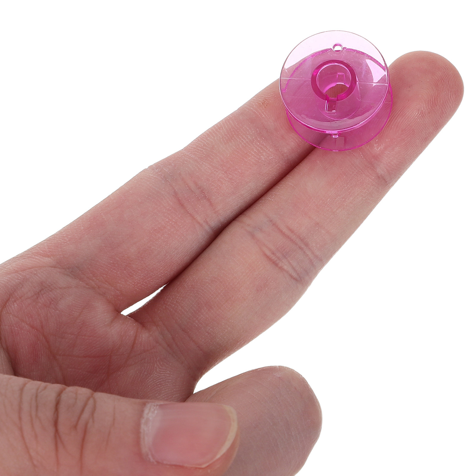 Thread Bobbins Empty - 50個入りボビン、ミシン用プラスチック製透明空糸スプール、収納オーガナイザー、DIYクラフト用品アクセサリー