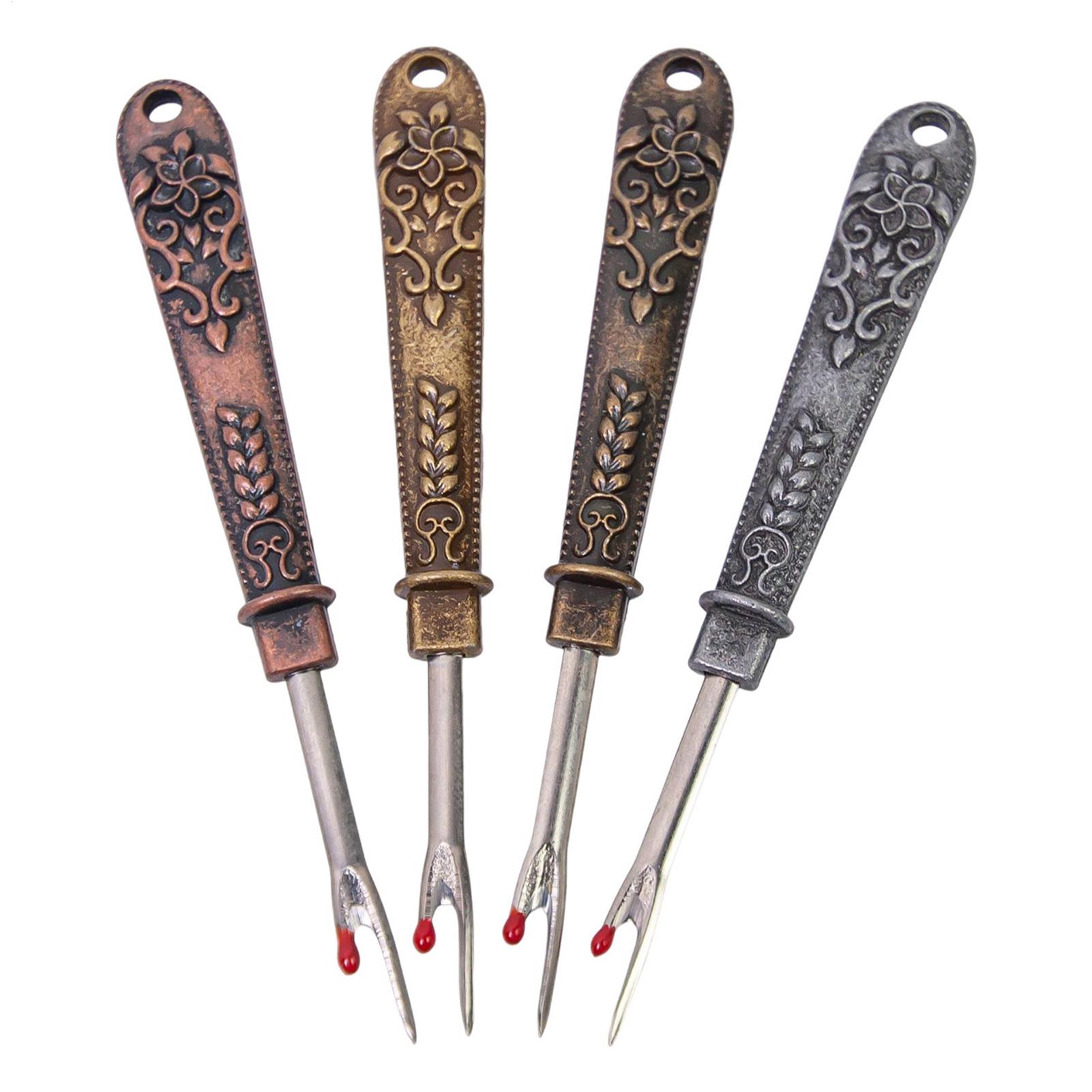 Seam Ripper Tool - 多機能糸切り器ヴィンテージシームリッパー縫製シームリッパー糸取り器カバー付き縫製ツールアクセサリー