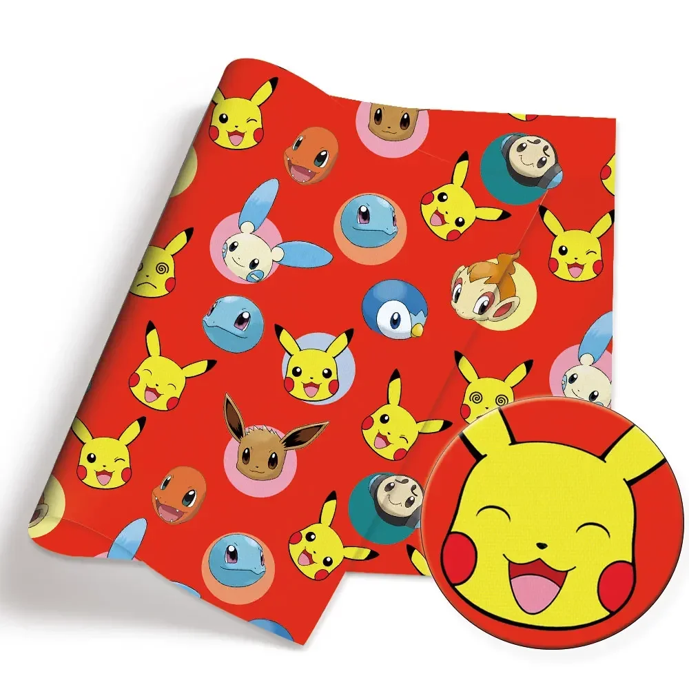 Sewing Production - 140 × 50 センチメートルポケモン漫画プリント生地 DIY 漫画ポリエステル/綿