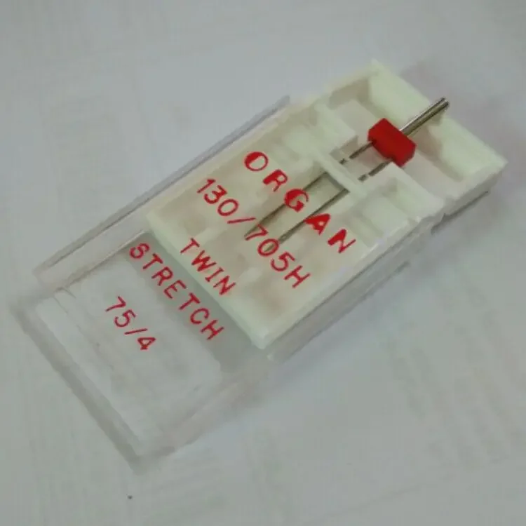 Twin Needle Stretch - 家庭用ミシン用ダブルニードル,伸縮性生地用オルガンニードル,130, 705h