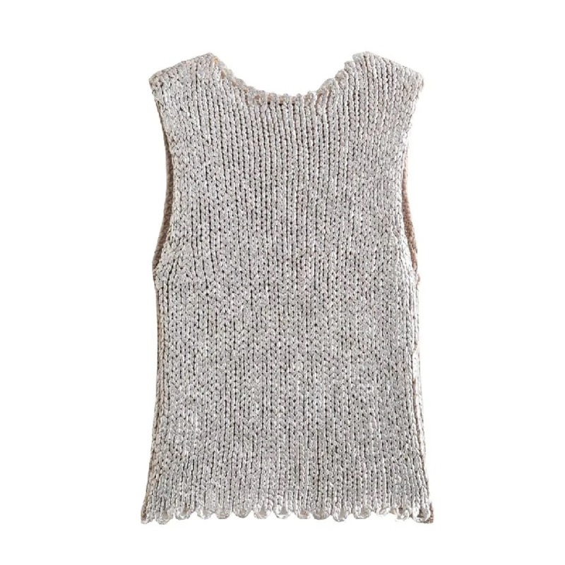 レディースニットベスト 2025年秋新作 毛糸 ノースリーブ - Sewing Vest のレビューと価格