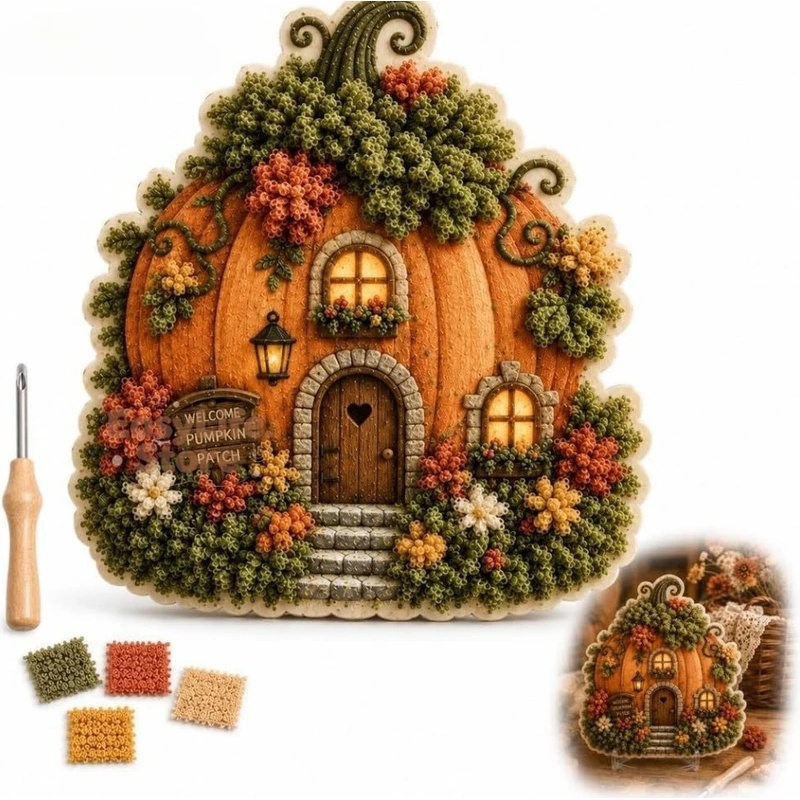 ファンタジーな村の3D布製ポケアートキット マッシュルームコ - Textiles Sewing Techniques のレビューと価格