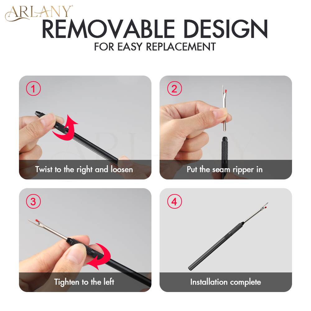 ARLANY 2-in-1 シームリッパーキット ヘアエクス - Seam Ripper Tool のレビューと価格