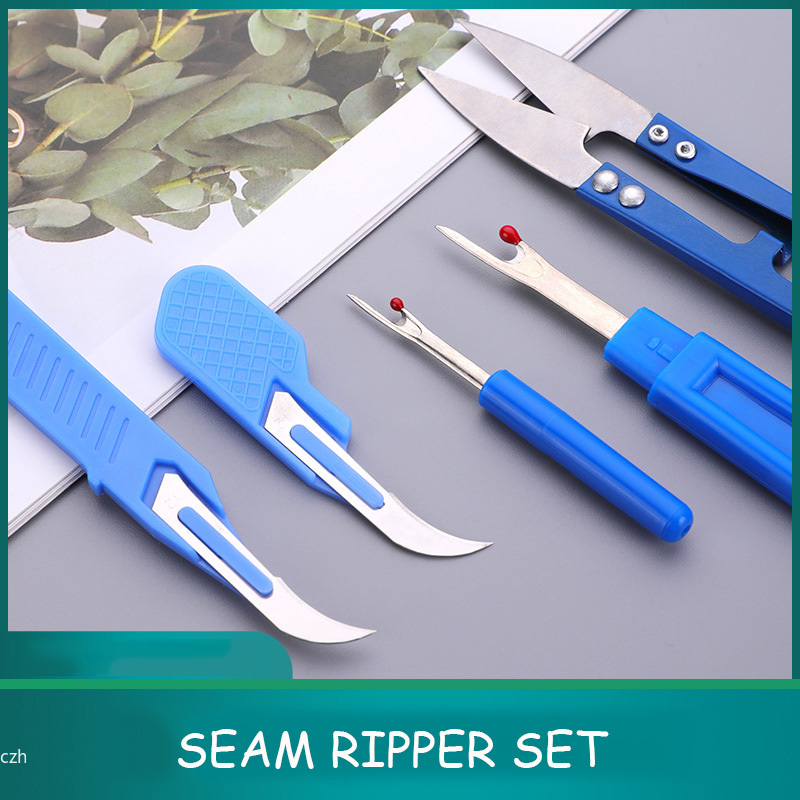 5個入り ブルー ソーイングリッパーキット 糸切り器 シーム - Sewing Kit のレビューと価格