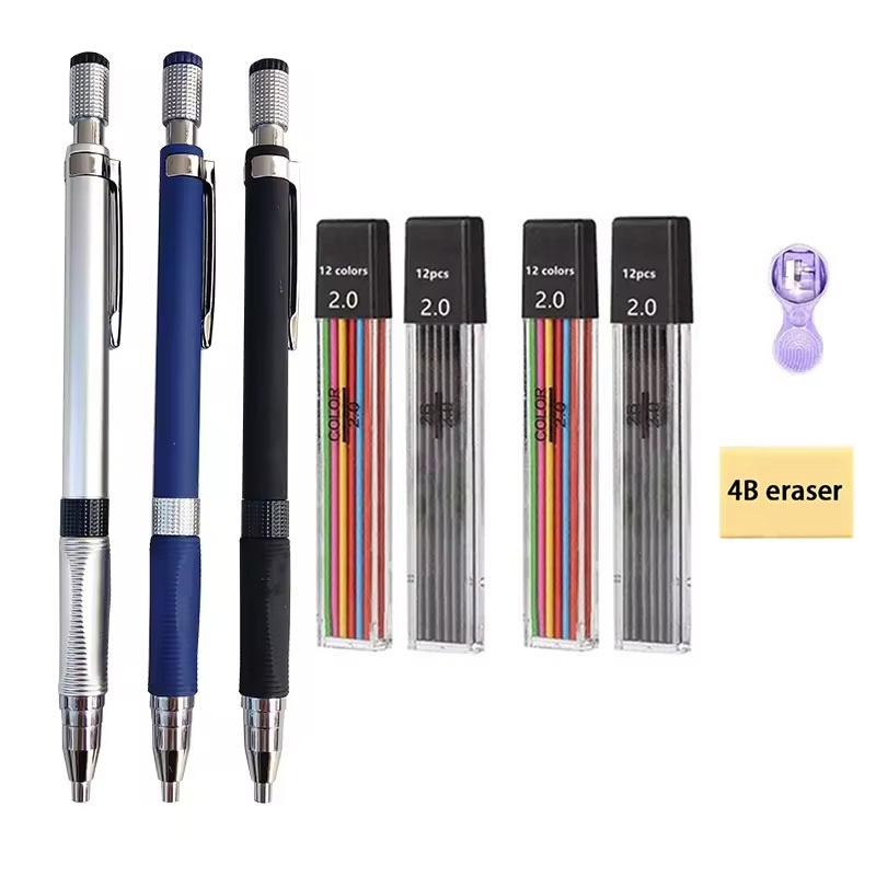 シャープペンシルセット 2.0 ミリメートル 2B 黒/カラ - Staedtler Pencil Lumocolor のレビューと価格