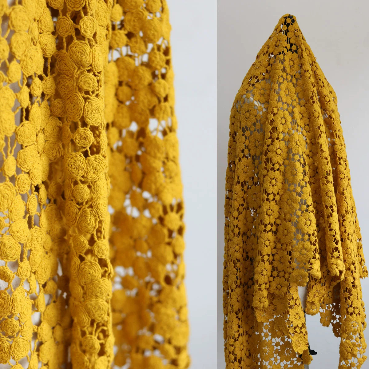 1ヤードの精巧な水溶性刺繍生地、ニットレース生地、ドレス、チ - Sewing Knit のレビューと価格