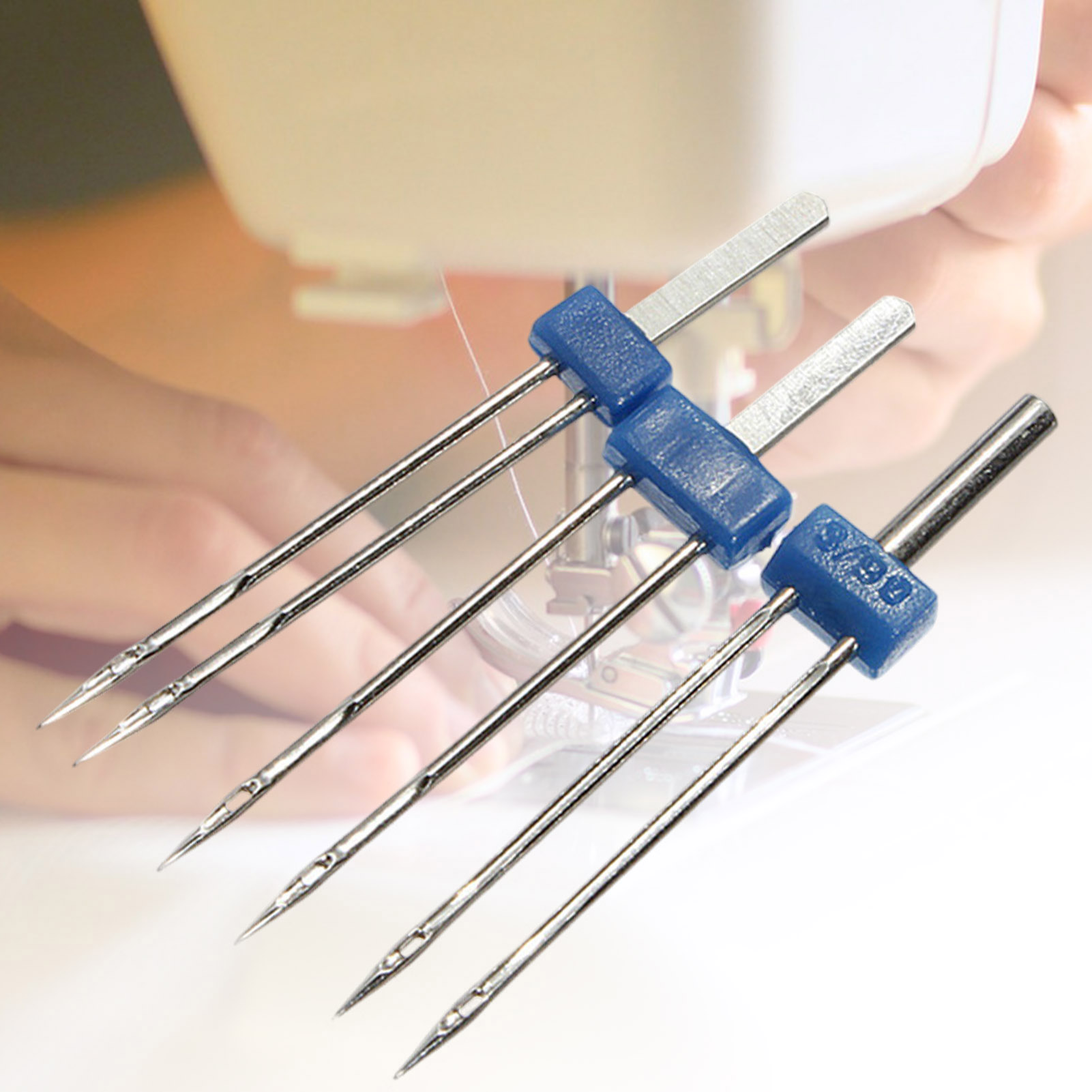 3本セット ツインニードル ソーイングマシン用 ステンレス製 - Twin Needle Stretch のレビューと価格