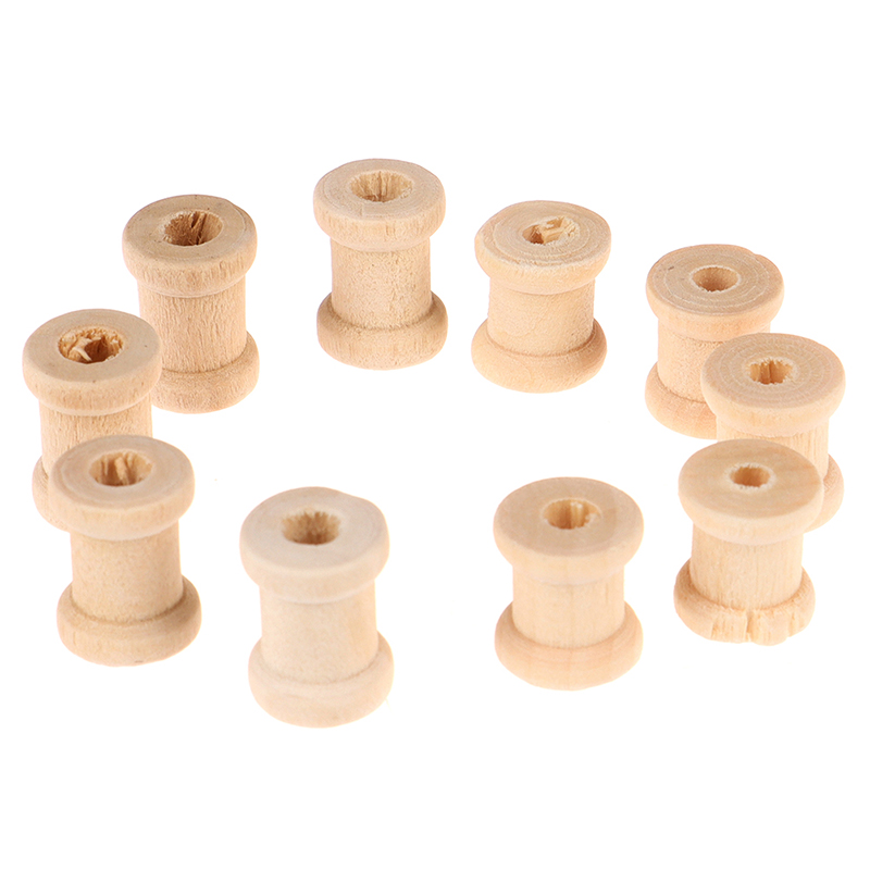 100個入り 木製空糸巻き 木製ボビン リールオーガナイザー - Thread Bobbins Empty のレビューと価格