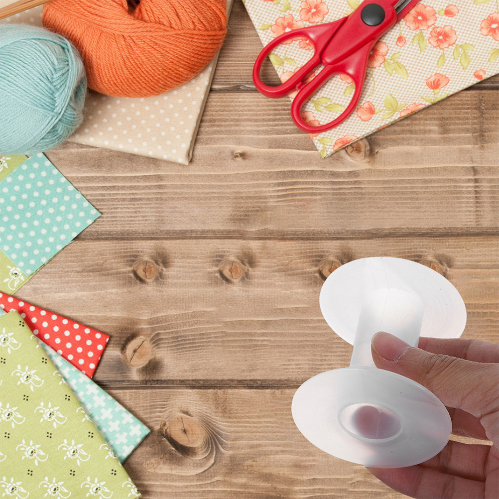 15個入りプラスチック製空スプール、ゴム紐、リボン、ワイヤー - Thread Bobbins Empty のレビューと価格