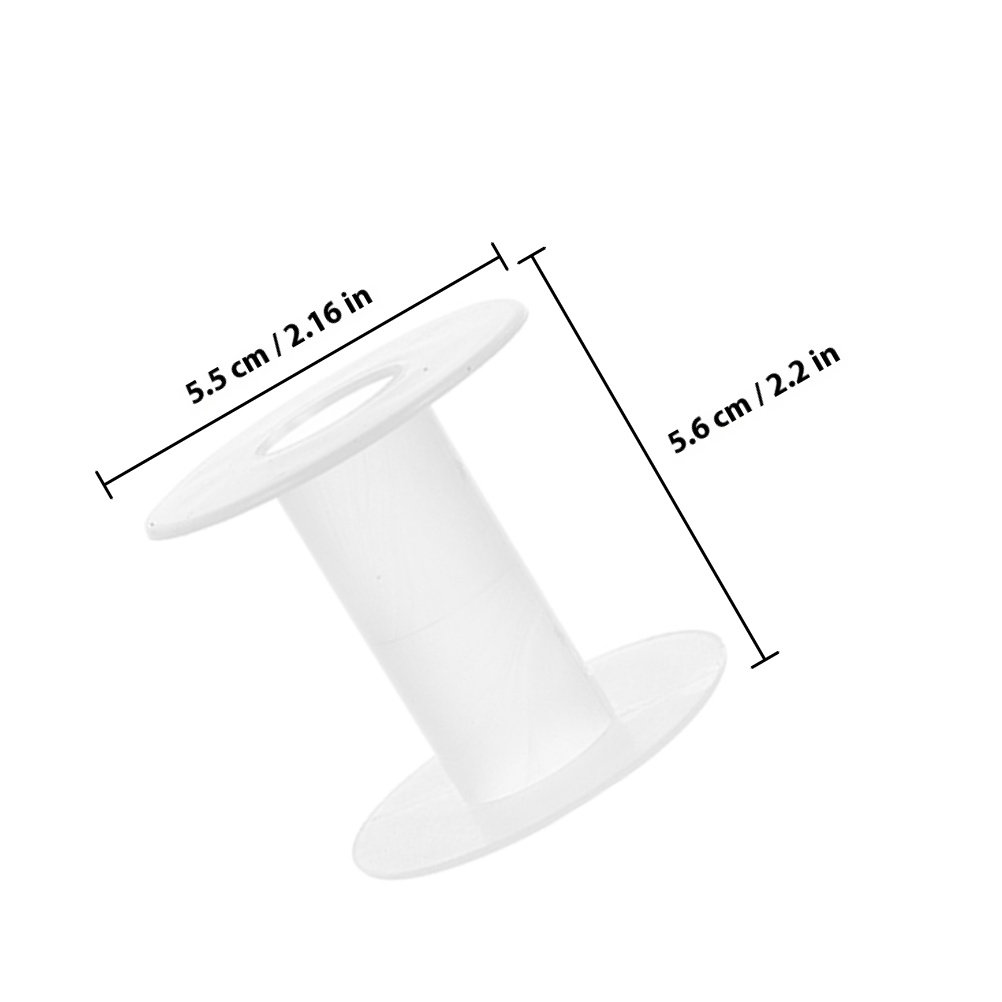15個入りプラスチック製空スプール、ゴム紐、リボン、ワイヤー - Thread Bobbins Empty のレビューと価格