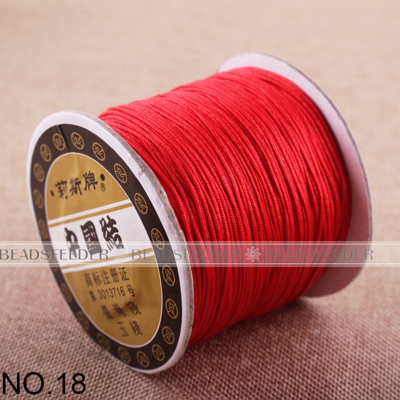 中国結び玉糸 0.8mm 120メートル巻き ジュエリーデザ - Sewing Knit のレビューと価格