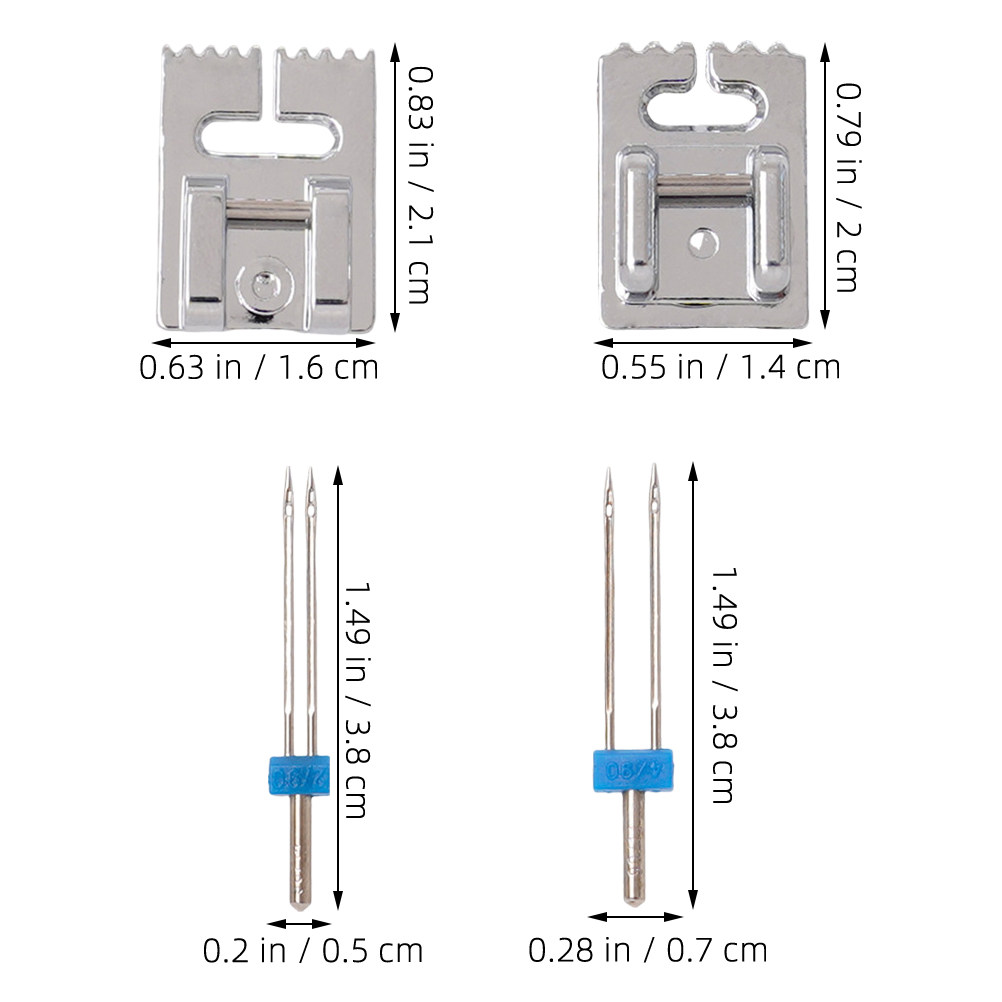 ダブルホールミシン針 2サイズ ストレッチツインニードル 交 - Twin Needle Stretch のレビューと価格