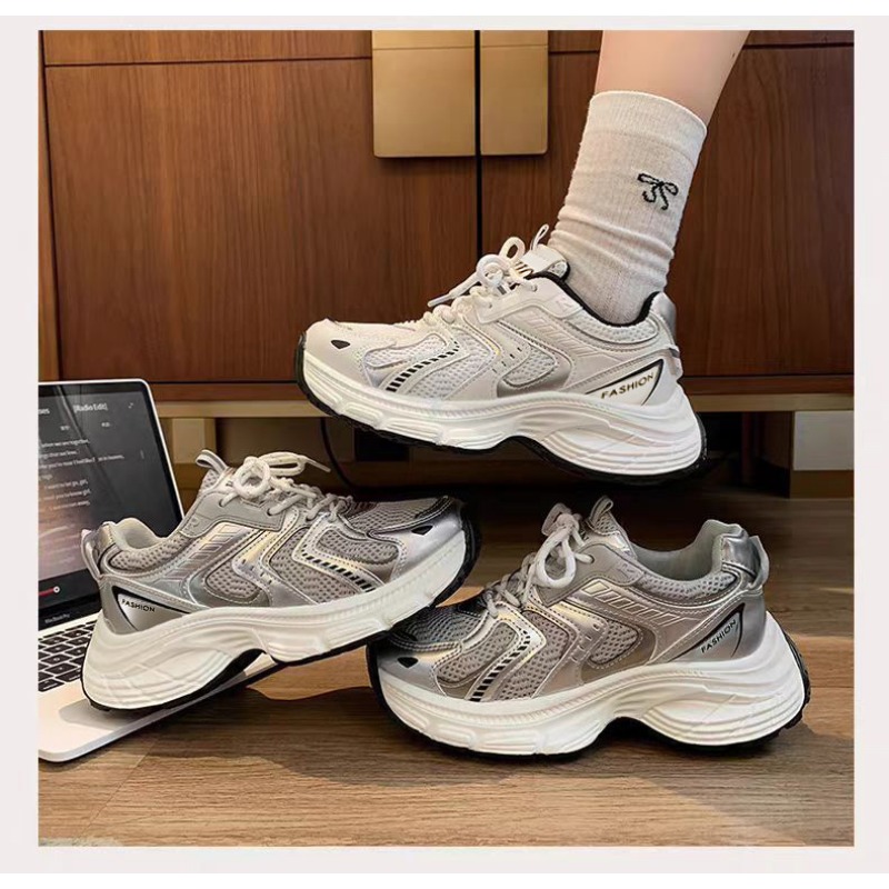 2026 春の女性アンキーダッドスニーカー通気性メッシュプラ - Sewing Nylon のレビューと価格